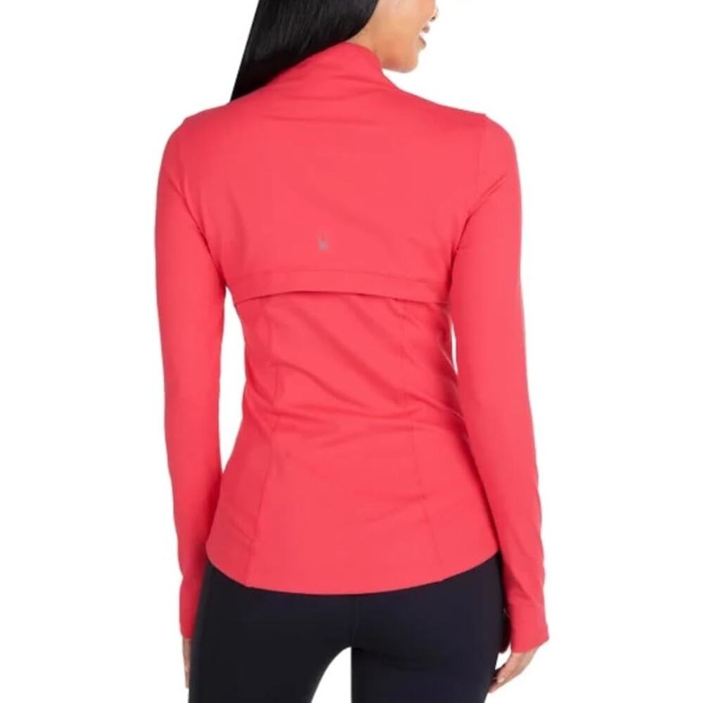 Spyder Zip Up Yoga Jacket Pink Long Sleeve 4-Way Stretch Women's M - Picture 2 of 10